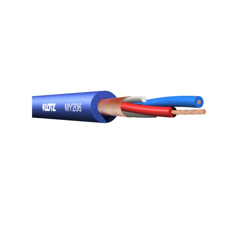 Klotz MY206BL.100 cable Microfono M1 Azul (rollo 100mts)