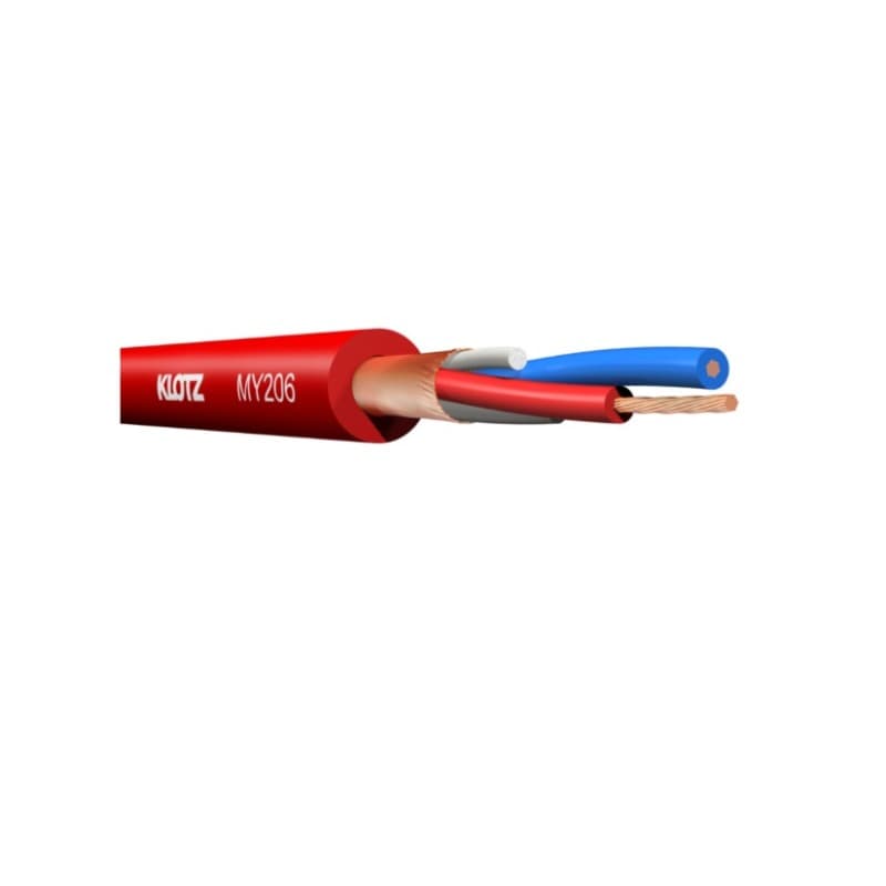 Klotz MY206RT.100 Cable Microfono M1 Rojo (POR METRO)
