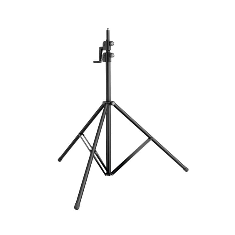 K&M 24740-000-55 Atril para parlante o luces de manivela Wind-up negro