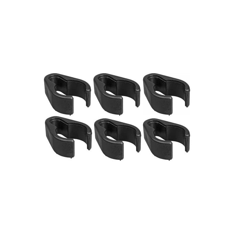 Windtech CC-6 clip sujeta cables para atril 6 pcs Negro