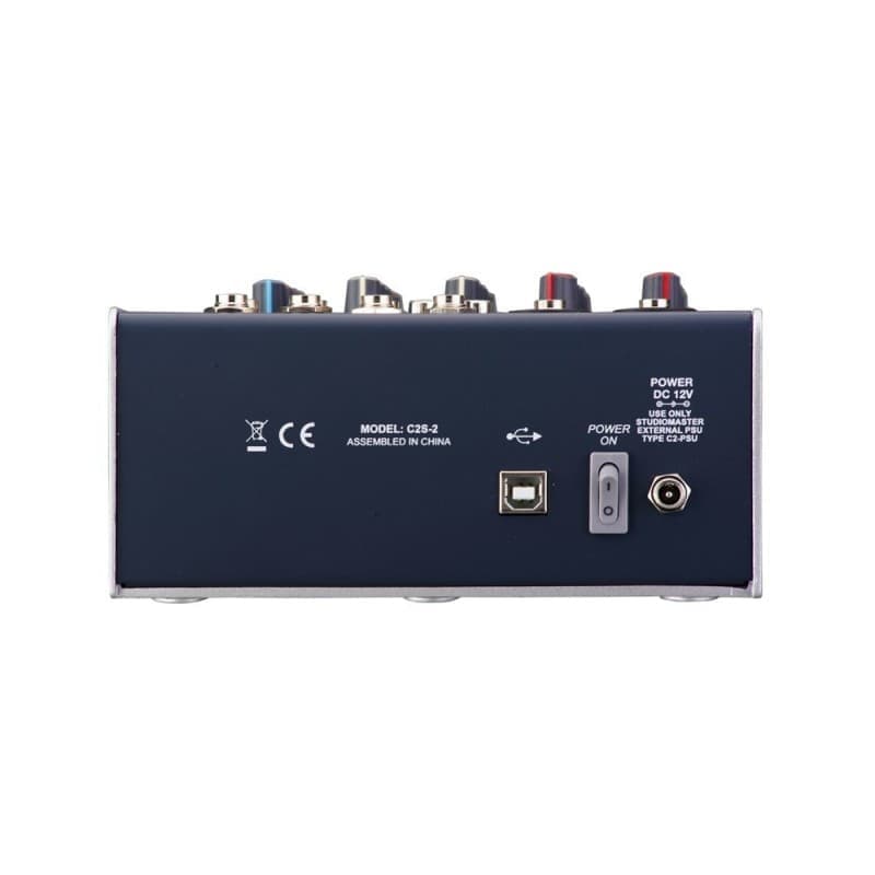 Studiomaster C2S-2 2 canales XLR2 linea stereo con USB