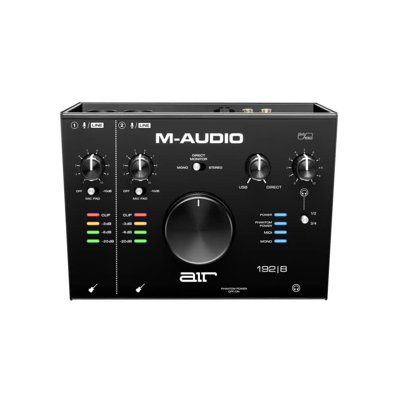 M-Audio AIR192/8 Interfaz de Audio MIDI/USB 2 entradas 4 Salidas