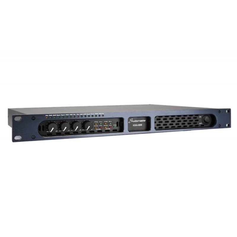 Studiomaster HX4-1800 Amplificador Potencia 4 canales x 450w 8 ohms