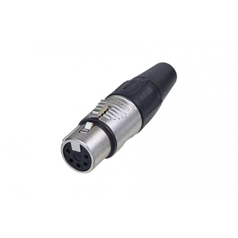 Rean RC5F XLR volante hembra 5 pin Cromado