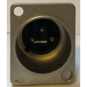 Neutrik NC3MZ XLR panel macho rectangular 3 PIN sin seguro