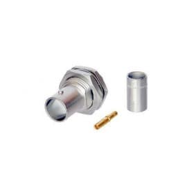 Neutrik NBNB75GLP9 BNC Jack Chasis Rear Twist 75 Ohms