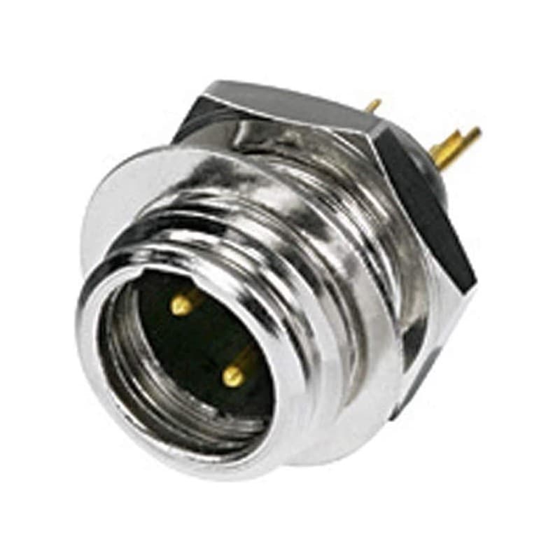 Rean RT3MP Conector Mini XLR panel Metalico contactos oro
