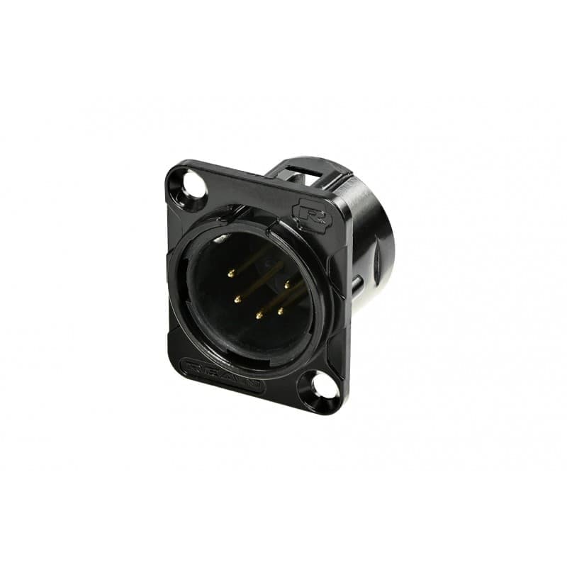 Rean RC5MDL-B Conector Macho Chassis 5 pines contacto Oro