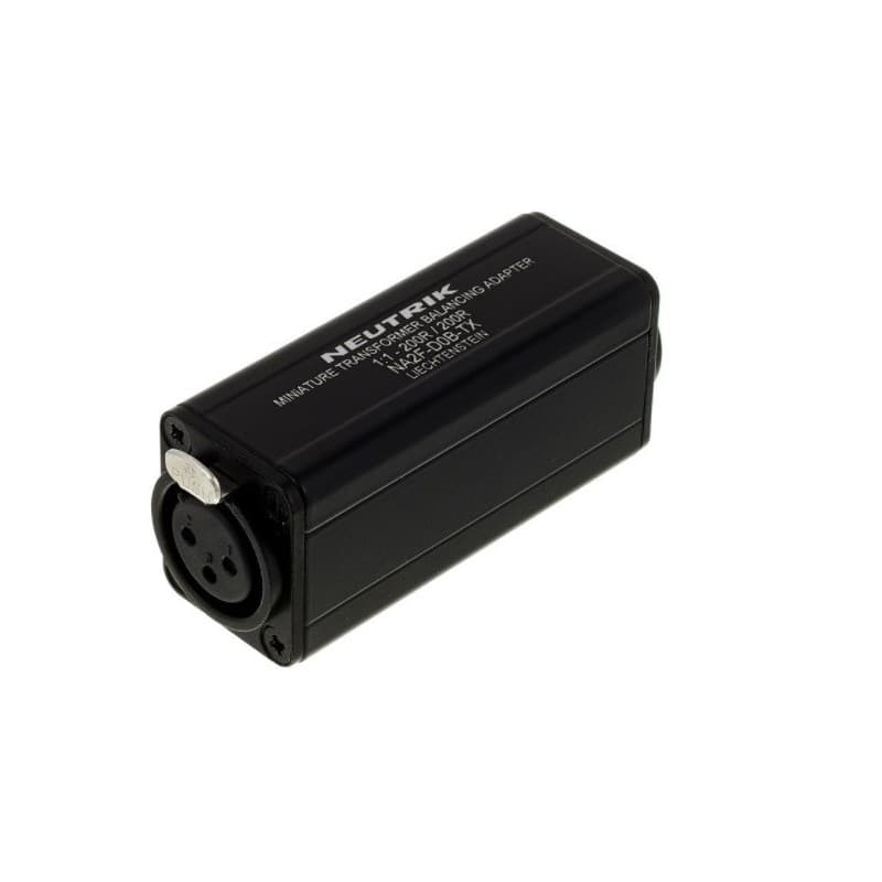 Neutrik NA2F-D2B-TX NA2F-D0B-TX Adapt.Imped. XLR-F RCA black 1:1