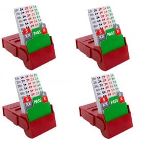 JANNERSTEN 1700E BIDDING BOX BID BUDDY ROJO SET 4 UNID