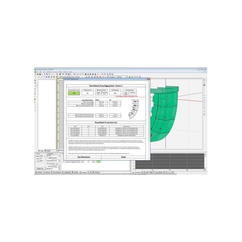 Bose Modeler version 6.5 - 6.6 - 6.7 Sound systems Software 2 Licencias