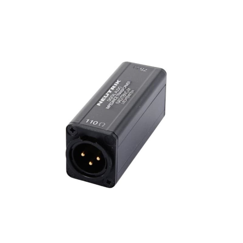 Neutrik NADITBNC-M Transformador de Impedancia Audio Digital XLR