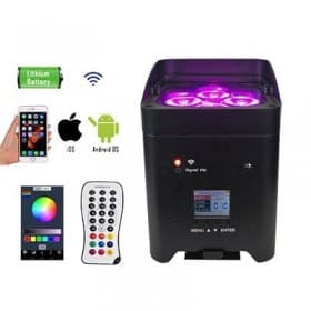 Pandalight PL111 Par Led recargable Wireless, App Control 4x15w