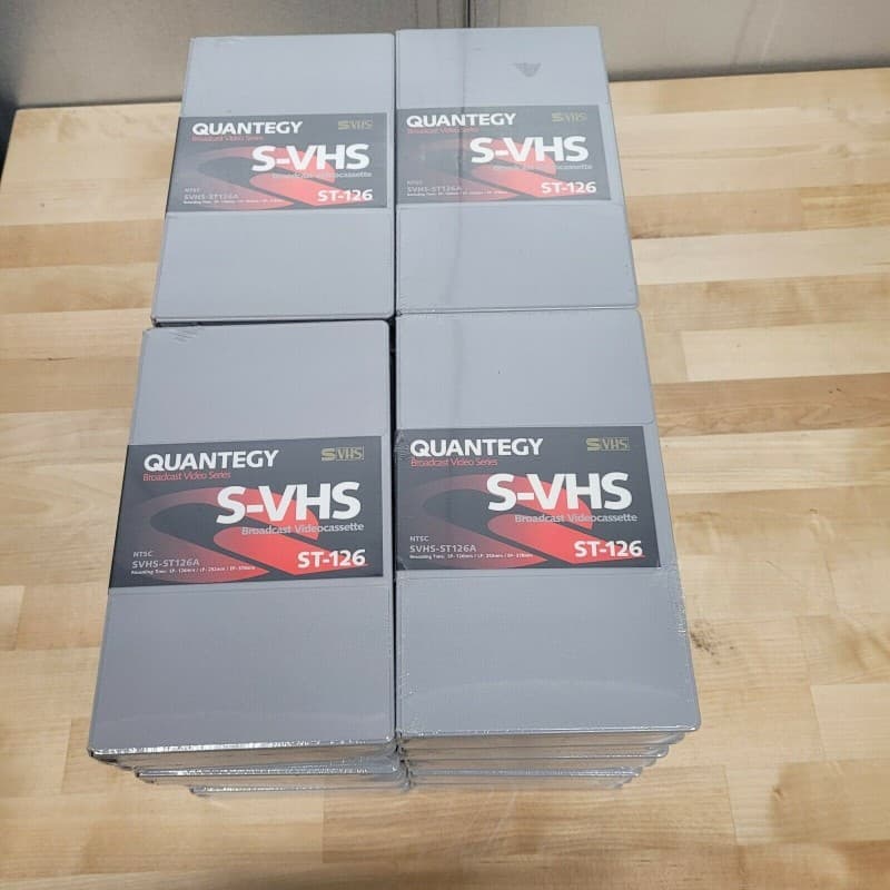 Quantegy ST-126C Cinta SVHS 126 minutos Caja Carton
