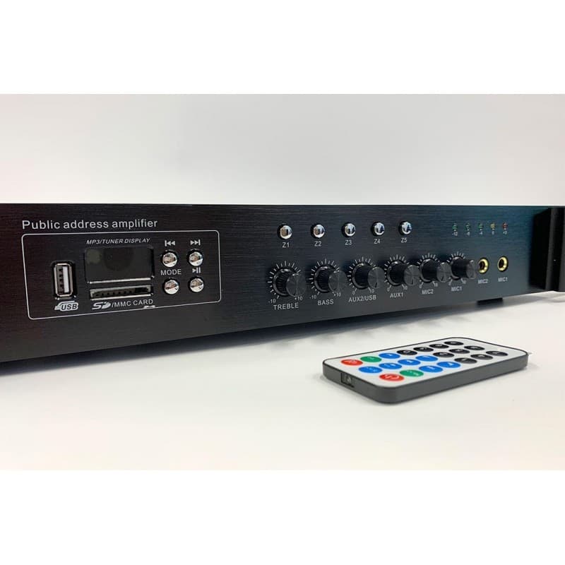 PSG MP-100-5Z Amp/mixer Install 70/100v 5 zonas