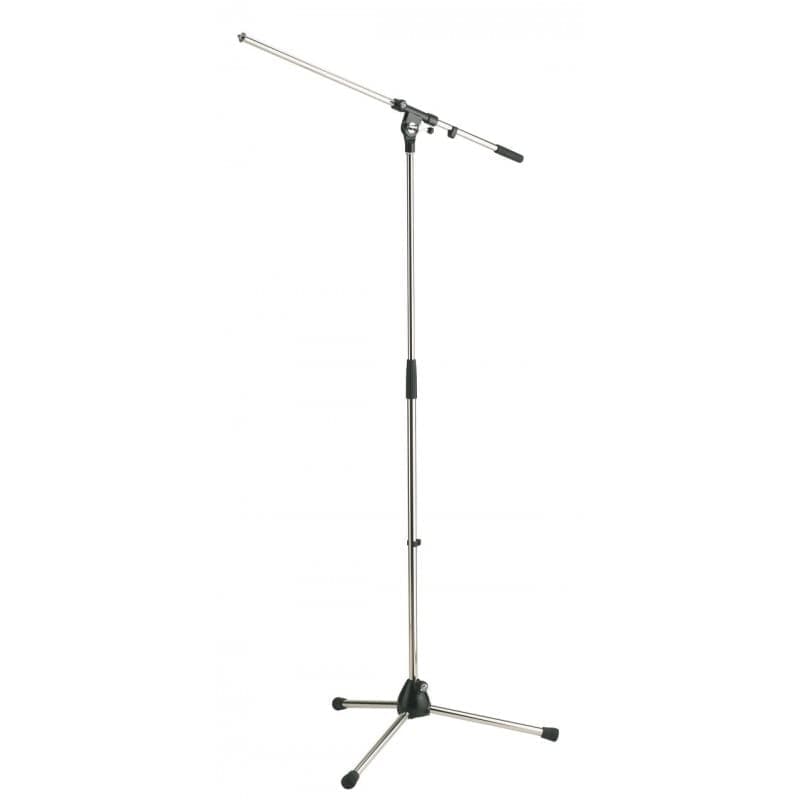 K&M 21020-500-02 Atril de Microfono c/Boom Cromado Aleman