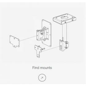 K&M 24354-000-57 Base Adaptador Panel AP2 Negro
