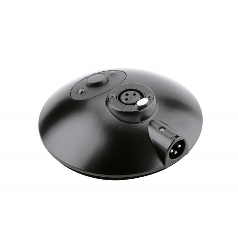 K&M 29377 Base c/switch cuello de ganso Push to Talk (Hecho en Alemania)