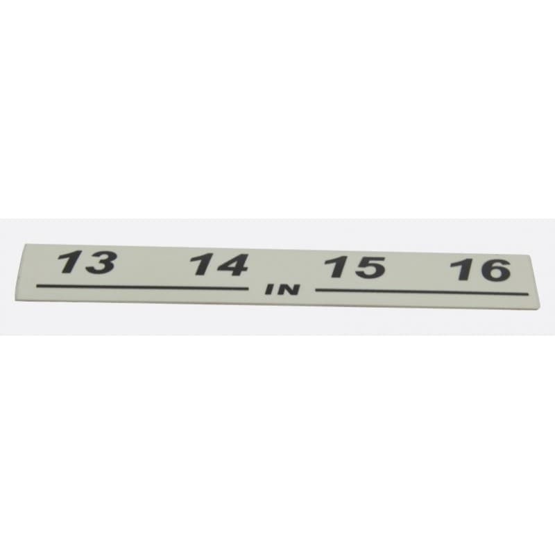 Neutrik NSBL13in etiqueta Stagebox entradas 13-16 (104x19mm)