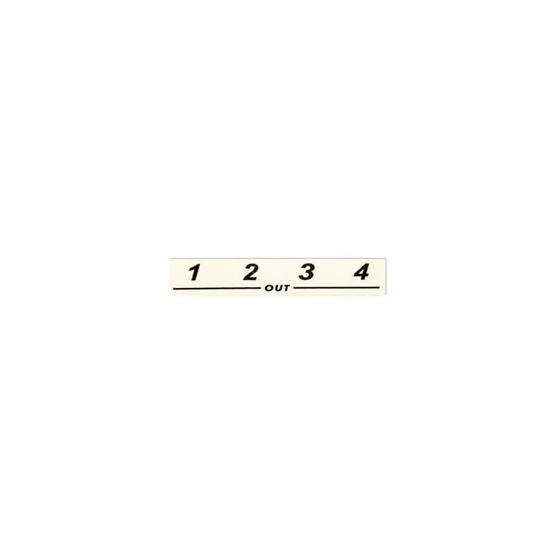 NSBL1out Label 1-4 output 104x19mm