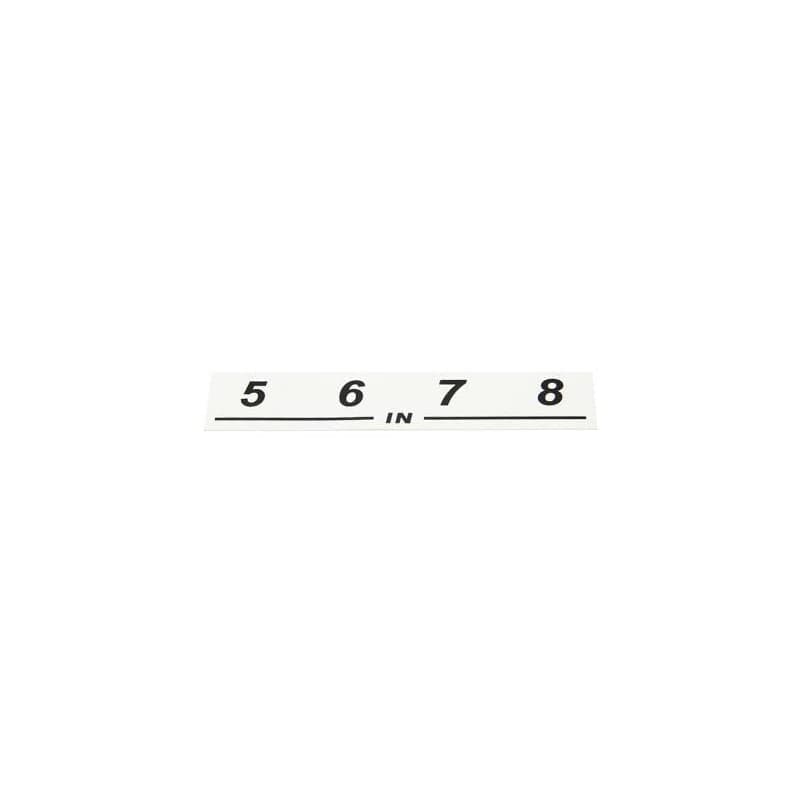 Neutrik NSBL5in etiqueta Stagebox entradas 5-8 (104x19mm)