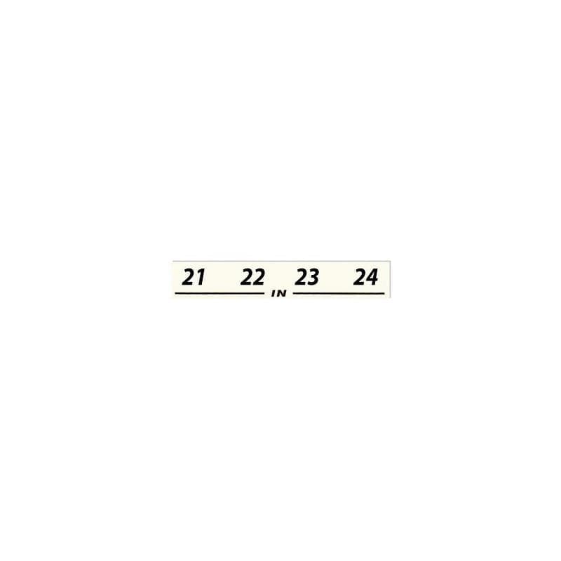 Neutrik NSBL21in etiqueta Stagebox entradas 21-24 (104x19mm)