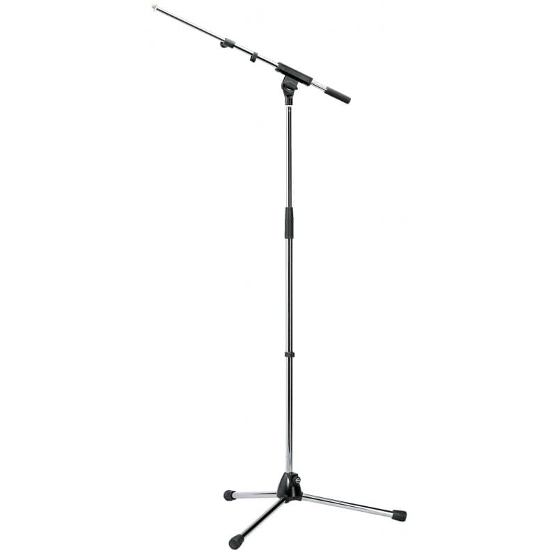 K&M 21080-500-87 Atril de microfono profesional c/boom Gris.