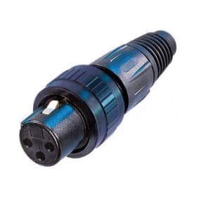 Neutrik NC3FX-SPEC XLR Hembra volante 3 pin con seguro
