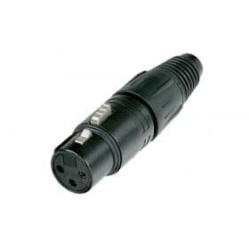 Neutrik NC3FX-B XLR Hembra volante contacto de oro (producto descontinuado)