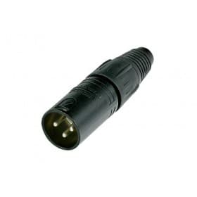 Neutrik NC3MX-B XLR macho volante contactos oro