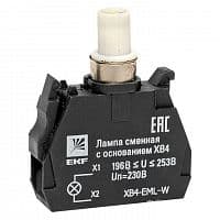 Лампа сменная с основанием XB4 бел. 230В PROxima EKF XB4-EML-W