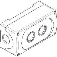 Корпус кнопочного поста MEP2-0 на 2 эл. ABB 1SFA611812R1000