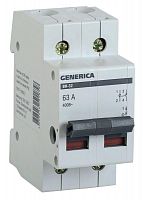 Выключатель нагрузки (мини-рубильник) 2п ВН-32 63А GENERICA IEK MNV15-2-063