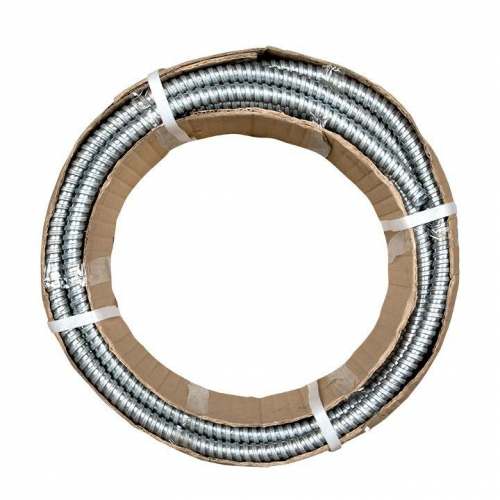 Металлорукав Р3-ЦХ-15 d15мм с протяжкой (уп.20м) EKF mrzn-15-20 фото 2