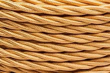 Провод ретро 2х2.5 глянец зол. (уп.50м) Bironi B1-425-079-50