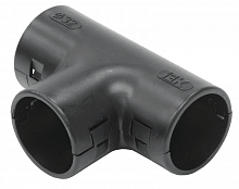Тройник открывающийся TI32G черн. (уп.5шт) IEK CTA10D-TIG32-K02-005