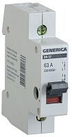 Выключатель нагрузки (мини-рубильник) 1п ВН-32 63А GENERICA IEK MNV15-1-063