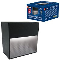 Светильник светодиодный уличный. Архитектурный накладной. Белый свет (4000K). Корпус черный. TM Uniel.