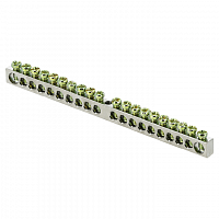 Шина PEN "ноль-земля" 6х9 20 отв. никель крепеж по центру PROxima EKF sn1-63-20