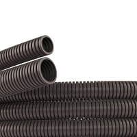 Труба гофрированная ПА 6 dn23мм dвн 22.6мм dнар 28.5мм без протяж. темн. сер. (уп.50м) DKC PA602329F0