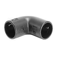 Колено открывающееся 90град. IP40 d25мм черн. DKC 50525B