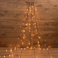 Гирлянда елочная с кольцом 7 нитей по 1.8м LED тепл. бел. не соединяется NEON-NIGHT 235-086