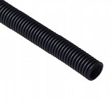 Труба гофрированная ПНД d25мм легкая с протяжкой черн. (уп.20м) Ruvinil 22501(20)