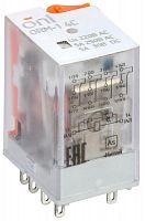 Реле интерфейсное ORM-1 4C 220В AC с LED и тест. кнопкой ONI ORM-1-4C-AC220V-L-B