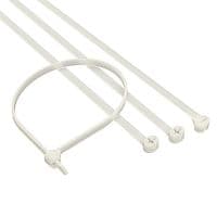 Хомут кабельный 3.6х200 P6.6 с двойным замком бел. (уп.100шт) DKC 21214SR