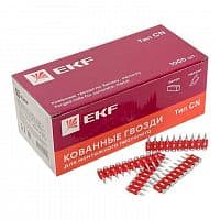 Гвозди кованные для монтажного пистолета по бетону металлу (тип CN) Bullet Type d3мм дл.17мм цинкование (уп.1000шт) Expert EKF cpn-3017bp