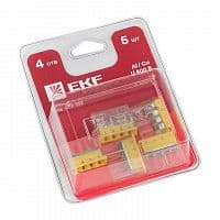 Клемма СМК 2273-244 (с пастой) 4 отверстия 0.5-2.5кв.мм блист. (уп.5шт) PROxima EKF plc-smk-2273-244b