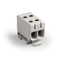 Клемма распред. 1п AL 6-50кв.мм CU2.5-50кв.мм сер. ENSTO KE66R