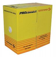 Кабель UTP 4х2х26AWG кат.5 омедн. алюм. (уп.305м) PROCONNECT LIGHT 01-0048-3