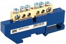Шина нулевая на DIN-изол. ШНИ-8х12-6-Д-С IEK YNN10-812-6D-K07
